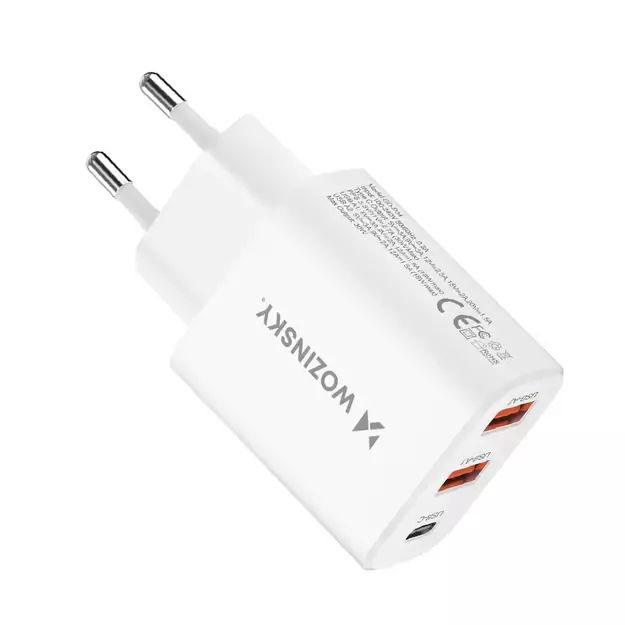 Wozinsky CWCUCW 30W USB-C / 2 x USB-A wall charger - white 16