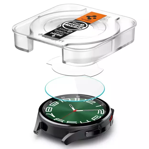 Spigen Glas.tR EZ Fit tempered glass for Samsung Galaxy Watch 6 Classic (47 mm) - 2 pcs. 14