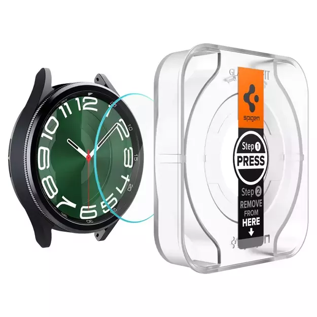 Spigen Glas.tR EZ Fit tempered glass for Samsung Galaxy Watch 6 Classic (47 mm) - 2 pcs. 12