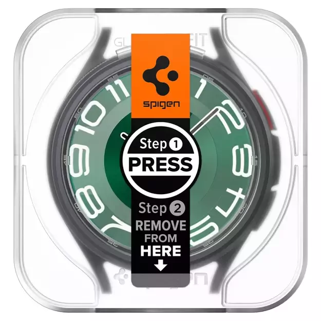 Spigen Glas.tR EZ Fit tempered glass for Samsung Galaxy Watch 6 Classic (47 mm) - 2 pcs. 11