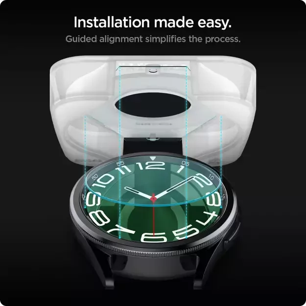 Spigen Glas.tR EZ Fit tempered glass for Samsung Galaxy Watch 6 Classic (47 mm) - 2 pcs. 18