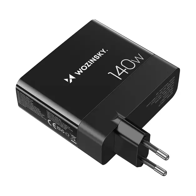 Wozinsky CGWCB 140W GaN wall charger 3 x USB-C / 2 x USB-A - black 15