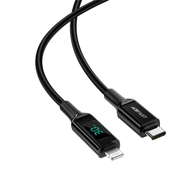 Acefast cable MFI USB Type C - Lightning 1.2m, 30W, 3A black (C6-01 Black) 6