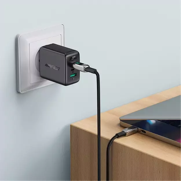Acefast cable MFI USB Type C - Lightning 1.2m, 30W, 3A black (C6-01 Black) 5