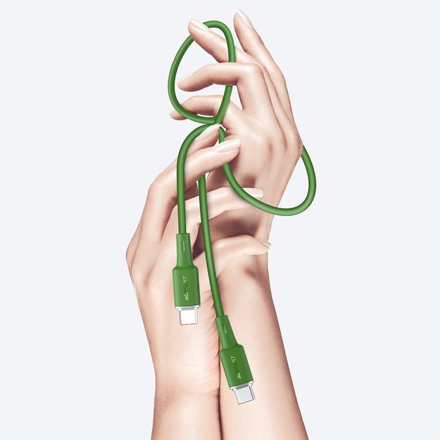 Acefast C2-03-CC USB-C - USB-C PD QC cable 60W 3A 480Mb/s 1.2m - green 21
