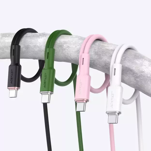 Acefast C2-03-CC USB-C - USB-C PD QC cable 60W 3A 480Mb/s 1.2m - green 12