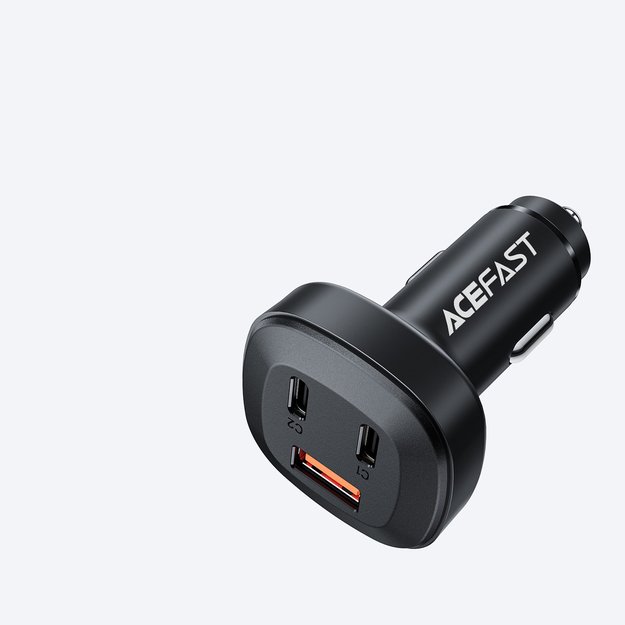 Acefast car charger 66W 2x USB Type C / USB, PPS, Power Delivery, Quick Charge 4.0, AFC, FCP, SCP black (B3 black) 11