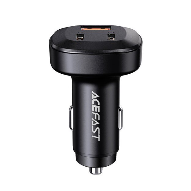 Acefast car charger 66W 2x USB Type C / USB, PPS, Power Delivery, Quick Charge 4.0, AFC, FCP, SCP black (B3 black) 1
