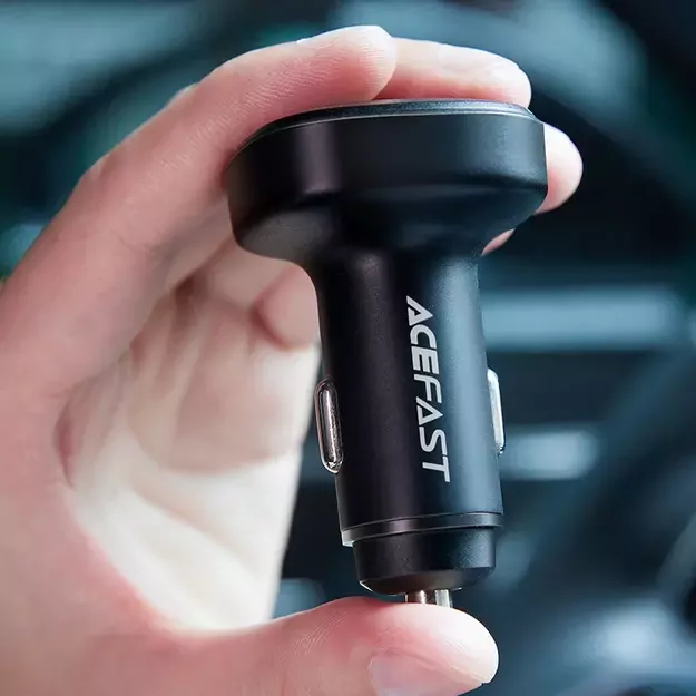 Acefast car charger 66W 2x USB Type C / USB, PPS, Power Delivery, Quick Charge 4.0, AFC, FCP, SCP black (B3 black) 18