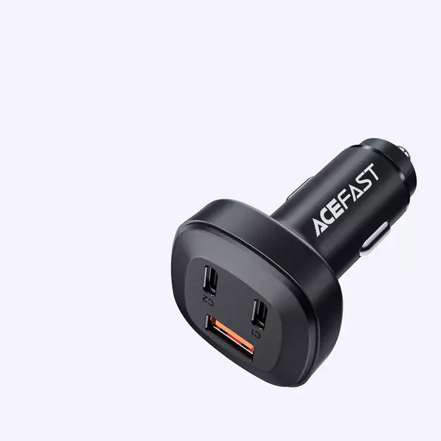 Acefast car charger 66W 2x USB Type C / USB, PPS, Power Delivery, Quick Charge 4.0, AFC, FCP, SCP black (B3 black) 24