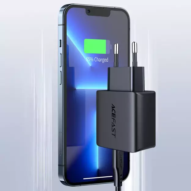 Acefast fast USB Type C 20W Power Delivery charger black (A1 EU black) 1
