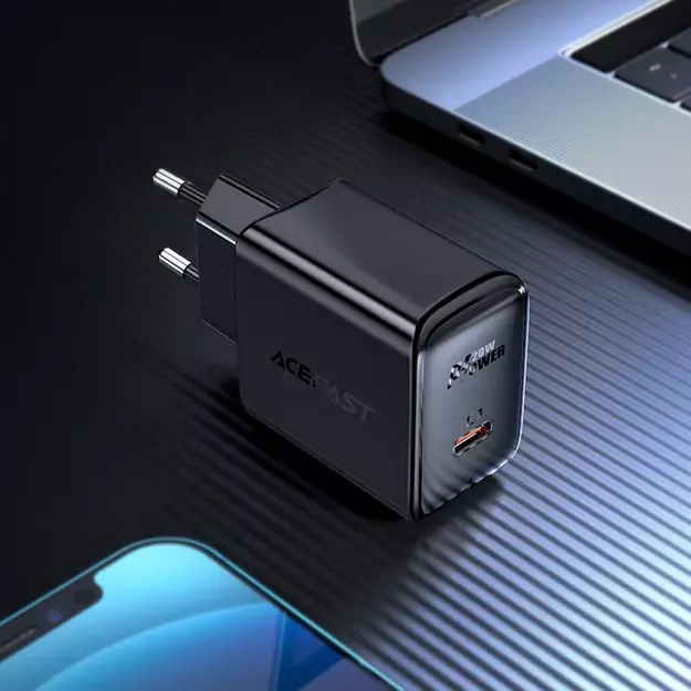 Acefast fast USB Type C 20W Power Delivery charger black (A1 EU black) 15