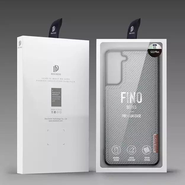 Dux Ducis Fino case is made of nylon material for Samsung Galaxy S22 + (S22 Plus) blue 4