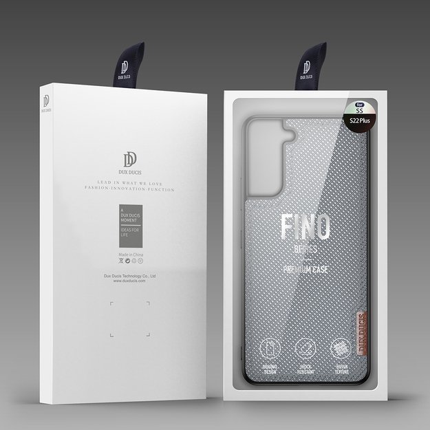 Dux Ducis Fino case is made of nylon material for Samsung Galaxy S22 + (S22 Plus) blue 22
