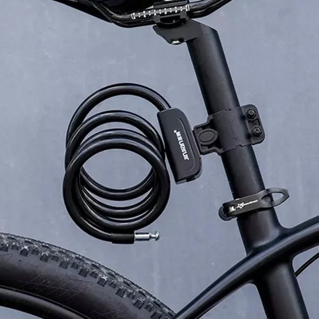 Rockbros RKS515-BK bicycle lock with 1.1 m key - black 2