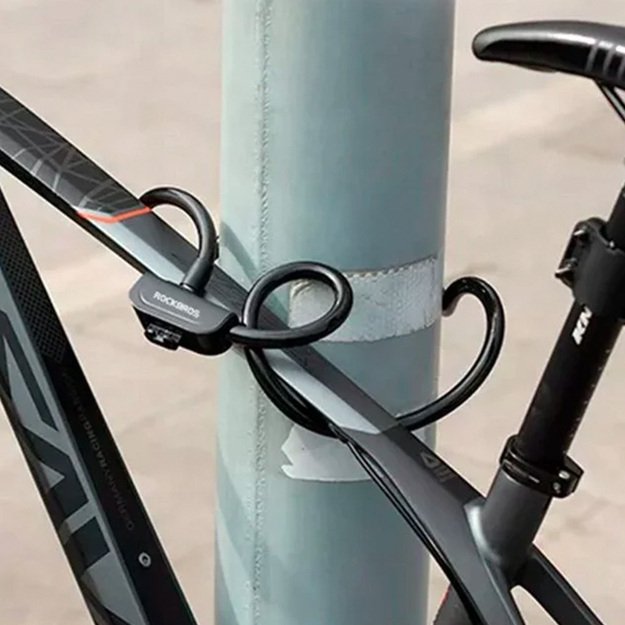 Rockbros RKS515-BK bicycle lock with 1.1 m key - black 4