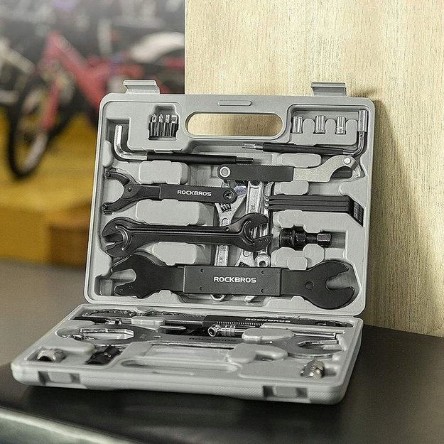 Rockbros 43210810001 bicycle repair kit - gray 6