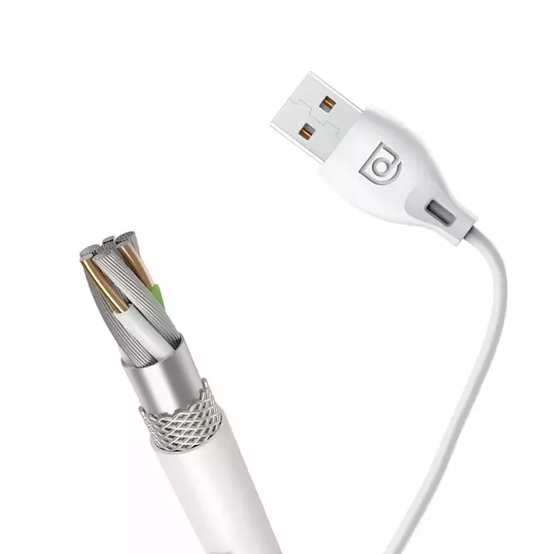 Dudao cable USB / Lightning 2.1A cable 2m white (L4L 2m white) 7