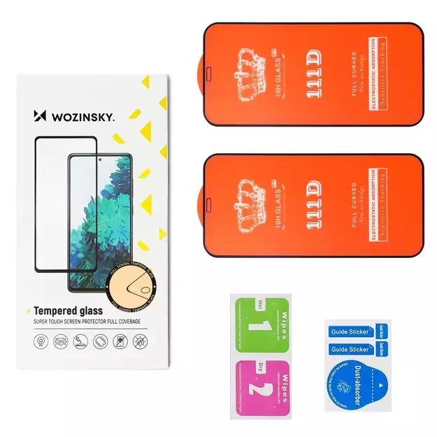 Wozinsky Full Glue Tempered Glass for Xiaomi Redmi 14C 5G, 2-pack 1