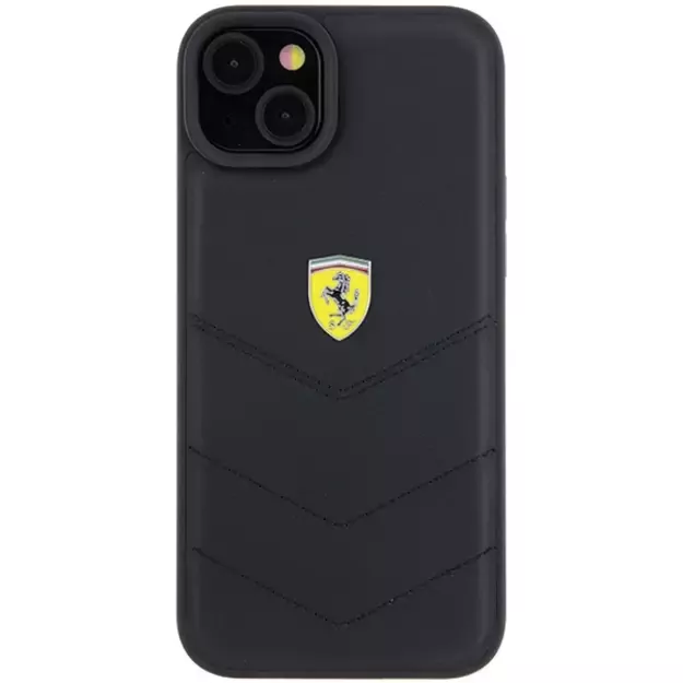 Ferrari FEHCP15MRDUK iPhone 15 Plus 6.7  black/black hardcase Quilted Metal Logo 2