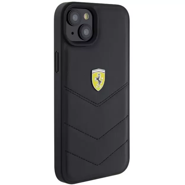 Ferrari FEHCP15MRDUK iPhone 15 Plus 6.7  black/black hardcase Quilted Metal Logo 3