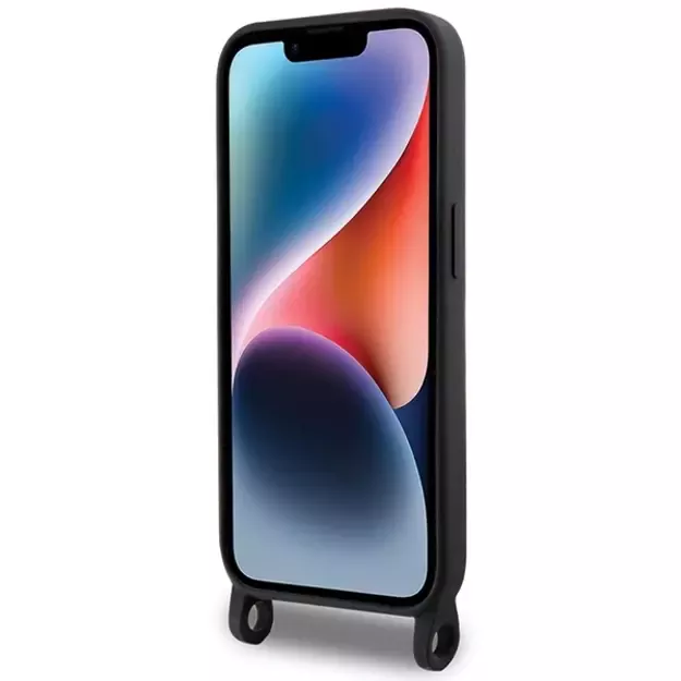 Karl Lagerfeld KLHCP15XSCBSKNK iPhone 15 Pro Max 6.7&quot  hardcase black/black Crossbody Silicone Ikonik 9