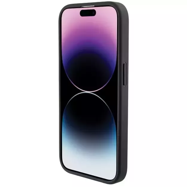 BMW Leather Textured & Stripe case for iPhone 15 Pro - black 4