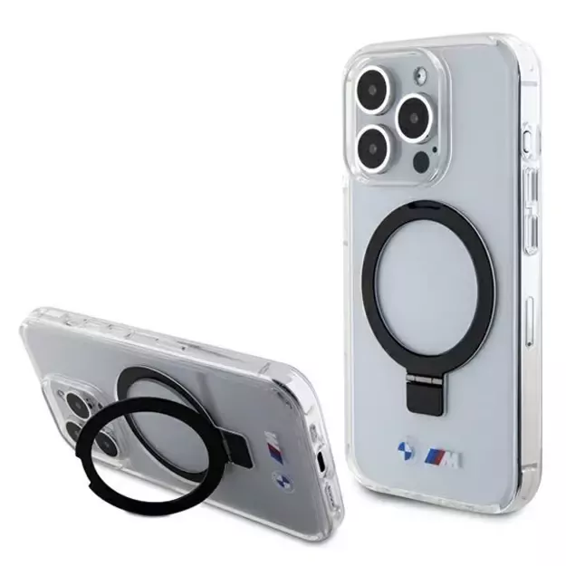 BMW Ring Stand M Collection MagSafe Case for iPhone 15 Pro - Clear