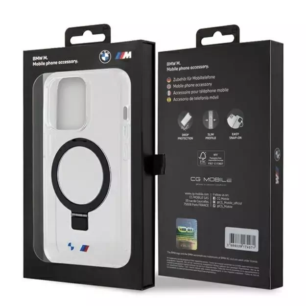 BMW Ring Stand M Collection MagSafe Case for iPhone 15 Pro - Clear 14