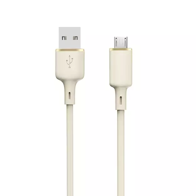 Dudao L7SM USB-A - micro USB cable 5A 1m - beige