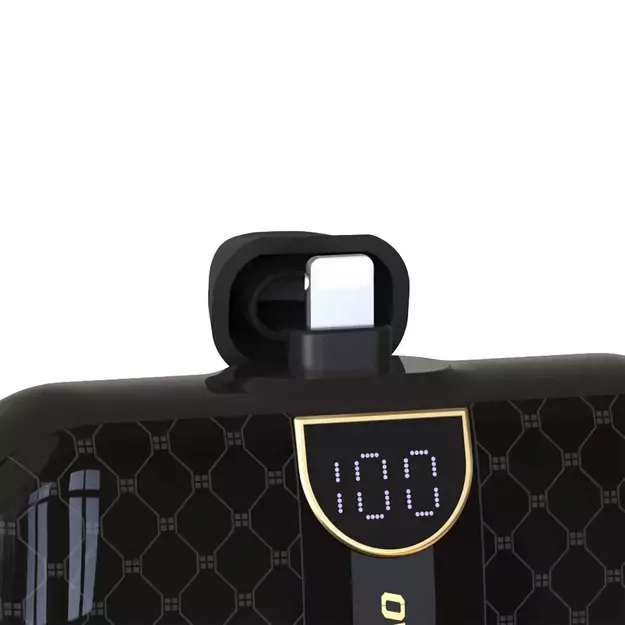 Dudao K20SL 5000mAh mini power bank with Lightning / USB-C connectors - black 3