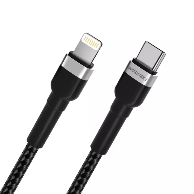 Wozinsky WNBCL1 Lightning / USB-C PD 30W cable 1 m - black 3