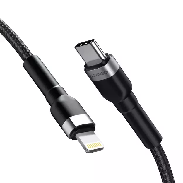 Wozinsky WNBCL1 Lightning / USB-C PD 30W cable 1 m - black 1