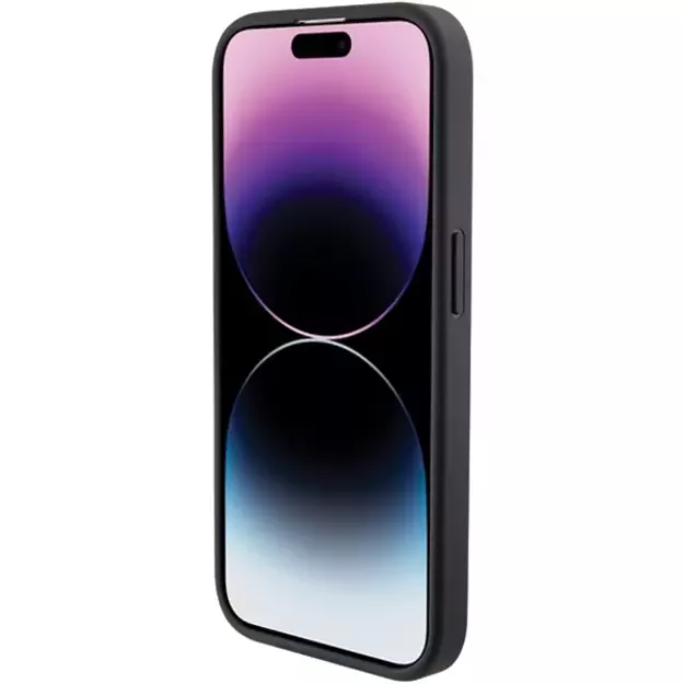 Karl Lagerfeld Quilted K Pattern iPhone 15 Pro Case - Black 4