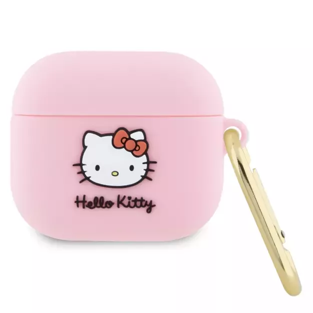 Hello Kitty Silicone 3D Kitty Head case for AirPods 3 - pink