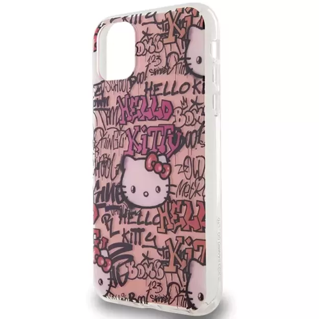 Hello Kitty IML Tags Graffiti case for iPhone 11 / Xr - pink 5