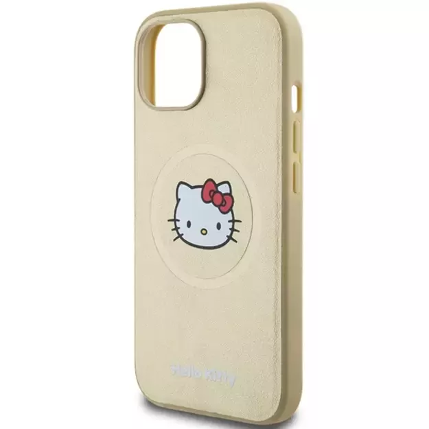 Hello Kitty Leather Kitty Head MagSafe case for iPhone 14 - gold 5