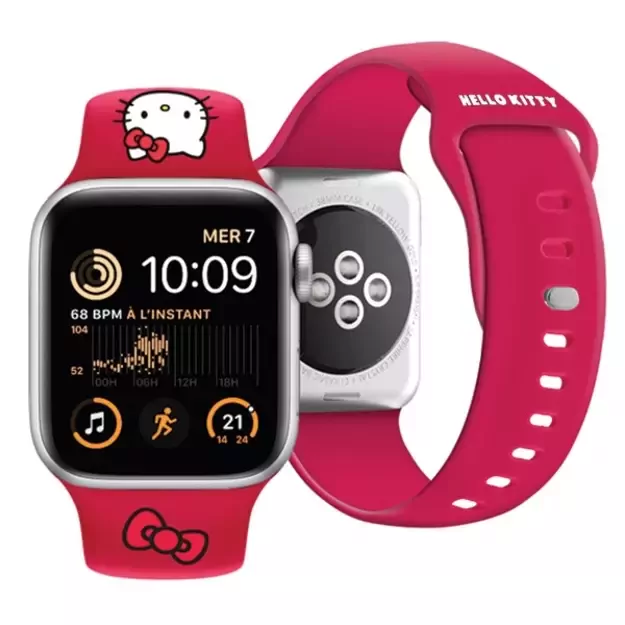Hello Kitty Silicone Kitty Head strap for Apple Watch 38/40/41mm - red 3