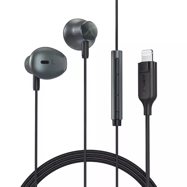 Acefast L1 in-ear headphones with Lightning connector, microphone and remote control 1.2 m - black 7