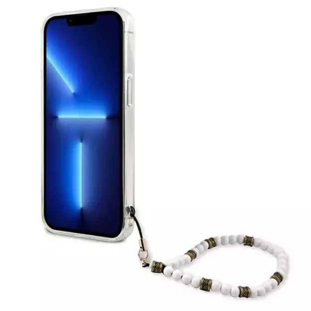 Guess GUHCP13MKPSWH iPhone 13 6.1&quot  Transparent hardcase White Pearl 5