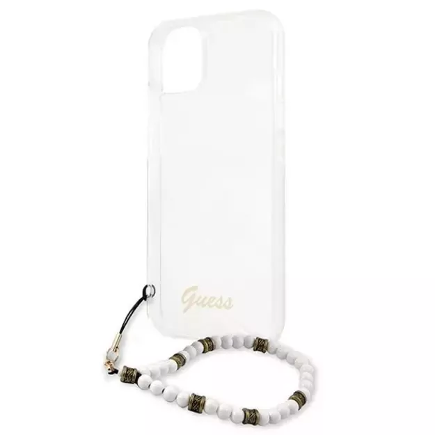 Guess GUHCP13MKPSWH iPhone 13 6.1&quot  Transparent hardcase White Pearl 6