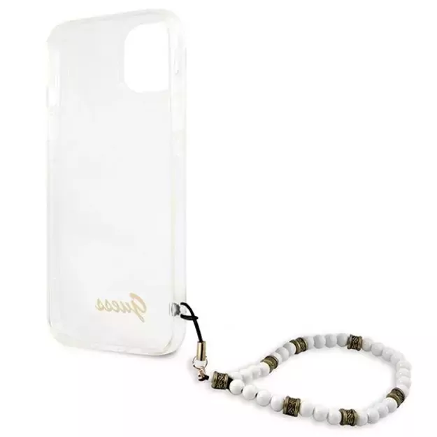 Guess GUHCP13MKPSWH iPhone 13 6.1&quot  Transparent hardcase White Pearl 8