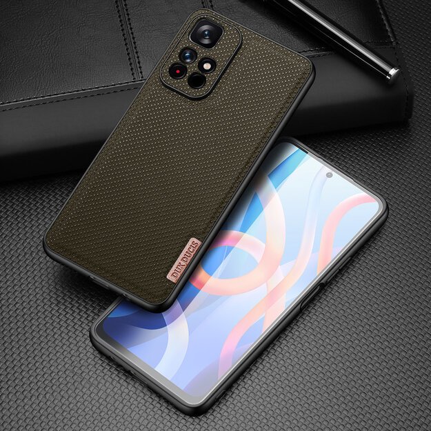 Dux Ducis Fino case cover covered with nylon material Poco M4 Pro 5G green 6