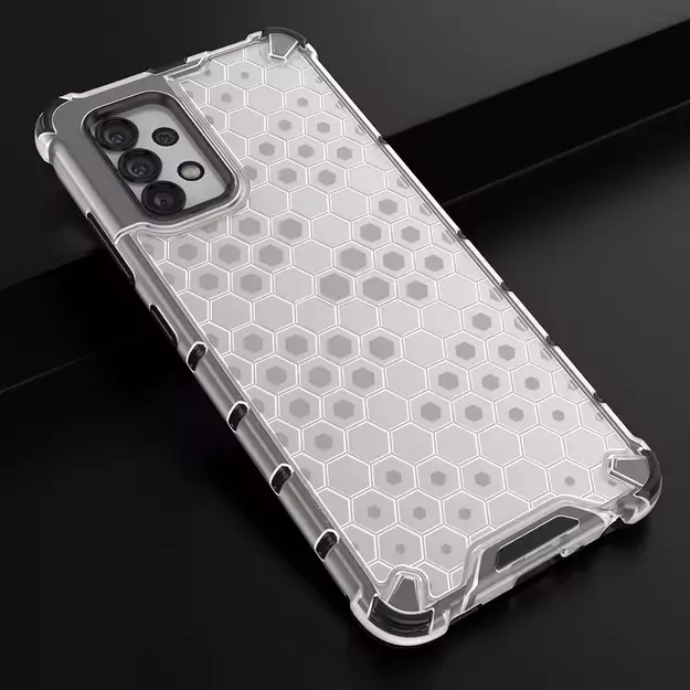 Honeycomb case armored cover with a gel frame for Samsung Galaxy A13 5G transparent 2