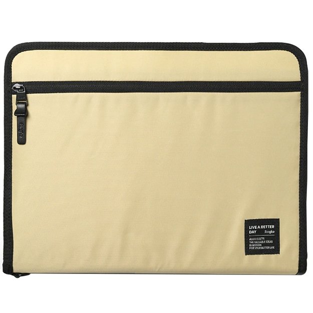 Ringke Smart Zip Pouch for a laptop up to 13&quot  with a stand - beige 1