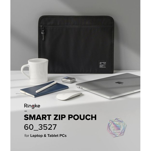 Ringke Smart Zip Pouch for a laptop up to 13&quot  with a stand - beige 2