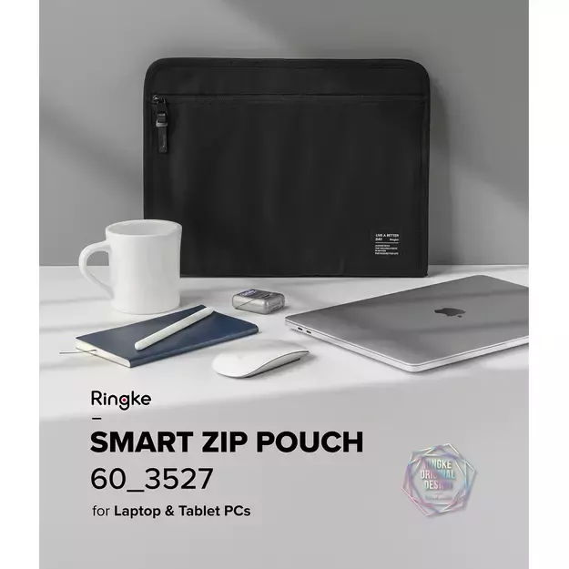 Ringke Smart Zip Pouch for a laptop up to 13&quot  with a stand - beige 11