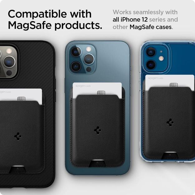 Spigen Valentinus Magnetic Wallet with MagSafe - Black 14