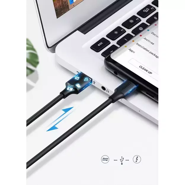 Ugreen US287 60116 USB-A / USB-C 2A cable 1m - black 4