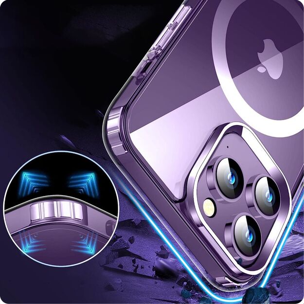Tech-Protect FlexAir Hybrid MagSafe iPhone 15 Case - Clear 3